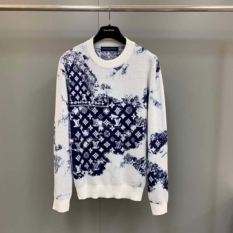 Louis Vuitton LV Men Monogram Bandana Crewneck Sweatshirt Cotton