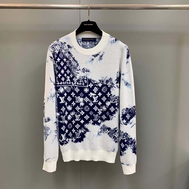 Louis Vuitton Monogram Bandana Crewneck Indigo/White