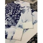 Louis Vuitton LV Men Monogram Bandana Crewneck Sweatshirt Cotton Indigo Slightly Loose Fit – Bild 8