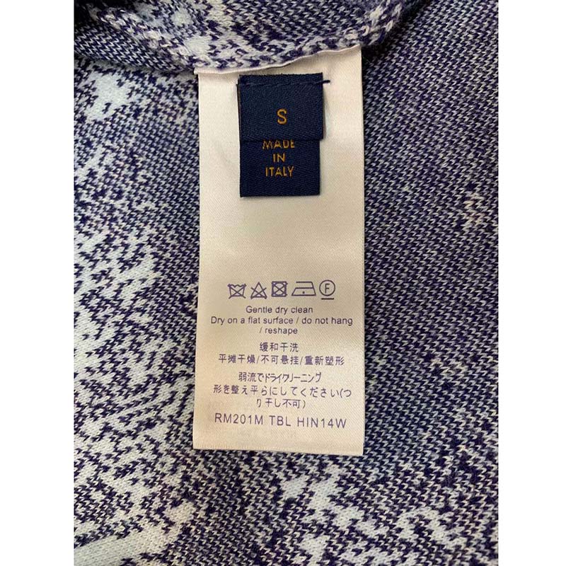 Louis Vuitton LV Women Monogram Bandana Short-Sleeved Shirt Cotton Indigo  Regular Fit - LULUX