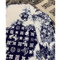 Louis Vuitton LV Men Monogram Bandana Crewneck Sweatshirt Cotton Indigo Slightly Loose Fit (1)