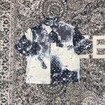 Louis Vuitton LV Men Monogram Bandana Short-Sleeved Denim Shirt Cotton Indigo Regular Fit - Image 4
