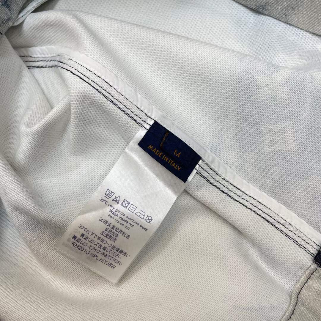 Louis Vuitton LV Monogram Bandana Short-Sleeved Denim Shirt, Men's