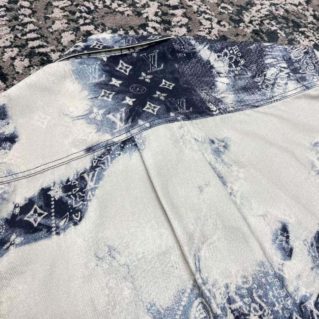 Louis Vuitton Monogram Bandana Shorts Indigo/White