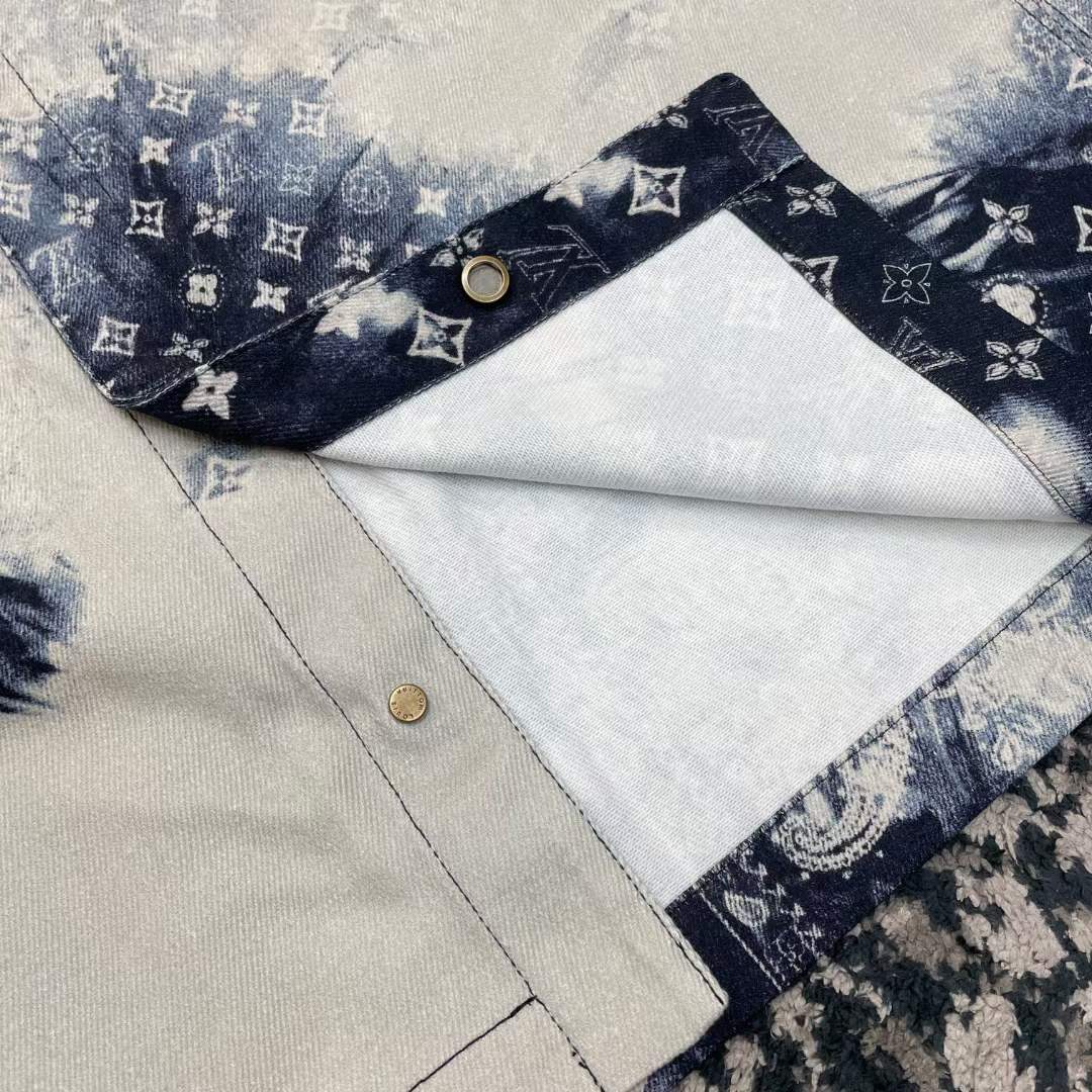 Shop Louis Vuitton MONOGRAM Button-down Monogram Street Style Cotton Short  Sleeves Logo (1AB91W 1AB91X 1AB91Y) by LeO.