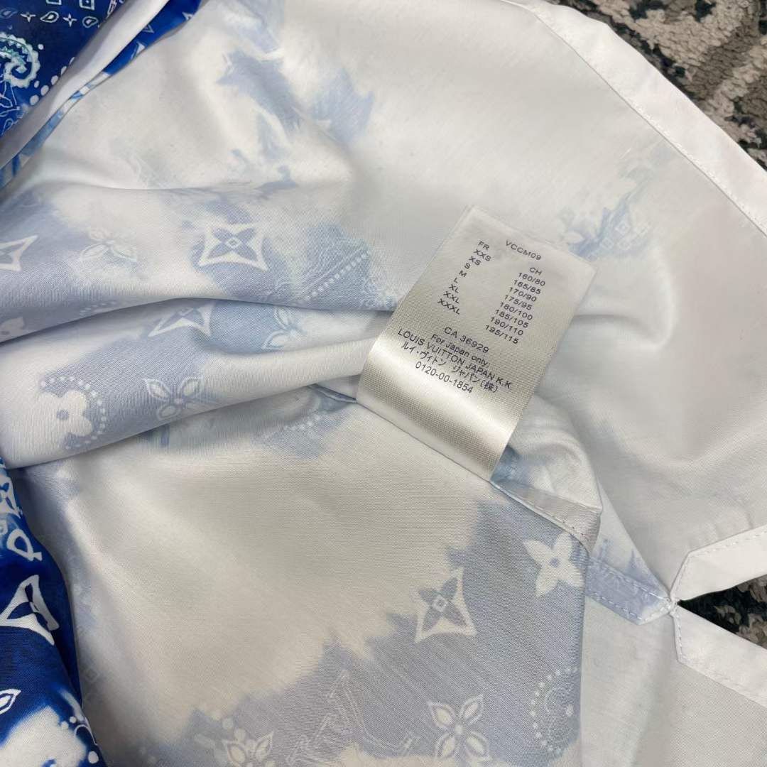 Louis Vuitton Monogram Bandana Shorts Indigo/White