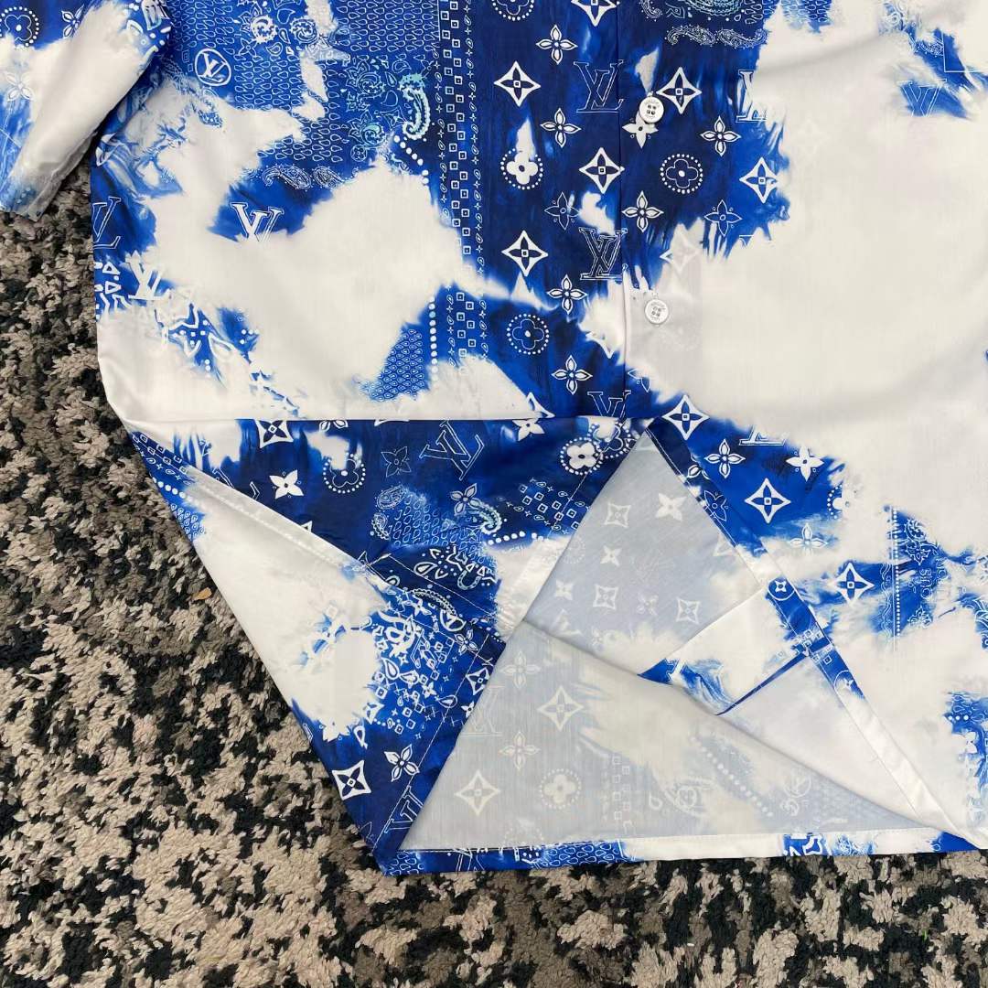 Louis Vuitton Monogram Bandana Shorts Indigo/White