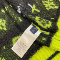 Louis Vuitton LV Men Monogram Black Lime Mohair Cardigan Multicolor Regular Fit (12)