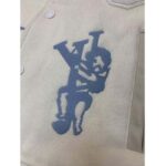 Louis Vuitton LV Women Multi-Patches Mixed Leather Varsity Blouson LWG Calf White - Image 15