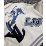 Louis Vuitton LV Women Multi-Patches Mixed Leather Varsity Blouson LWG Calf White - Image 12