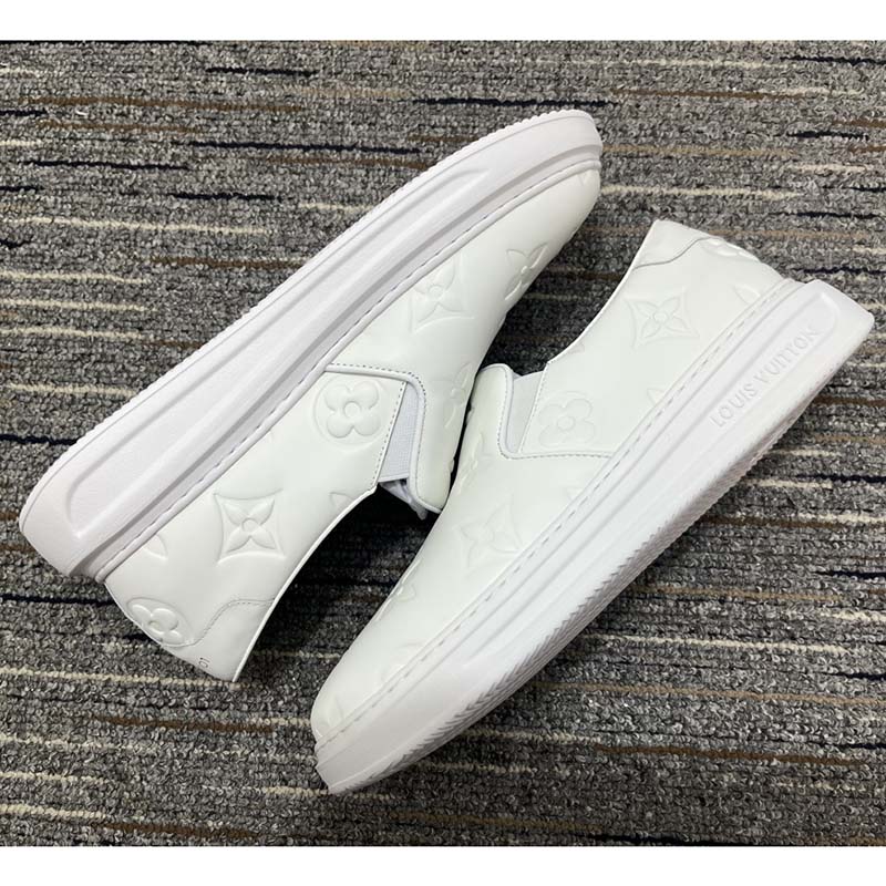 Louis Vuitton LV Beverly Hills trainers White Leather ref.494265 - Joli  Closet