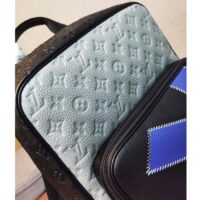 Louis Vuitton LV Unisex Dean Backpack Gray Taurillon Cowhide Leather (2)