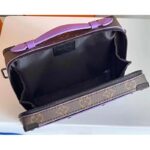 Louis Vuitton LV Unisex Handle Soft Trunk Monogram Macassar Coated Canvas Purple Cowhide - Bild 6