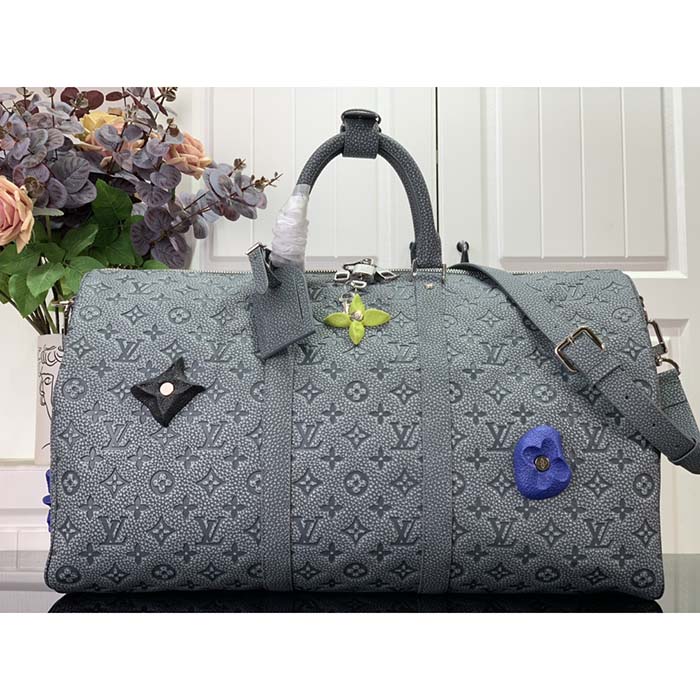 Louis Vuitton M20901 Keepall 50 In Granite 100% Authentic Designed =Virgil  Abloh