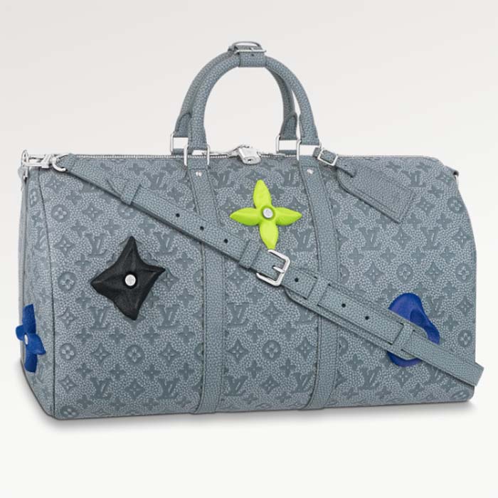 Louis Vuitton Keepall Bandoulière 25 Mineral Grey Taurillon