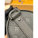 Louis Vuitton LV Unisex Keepall Bandoulière 25 Black Taurillon Monogram Cowhide Leather - Imagen 8