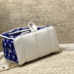 Louis Vuitton LV Unisex Palm Springs Mini Backpack Blue Monogram Velvet Jacquard - Imagen 6