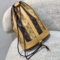 Louis Vuitton LV Unisex Randonée Messenger Bag Monogram Stripes Brown Coated Canvas (1)