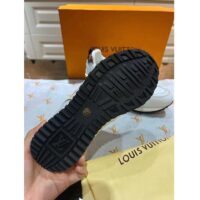 Louis Vuitton LV Unisex Run Away Sneaker White Calf leather Monogram Canvas (3)