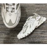 Louis Vuitton LV Unisex Runner Tatic Sneaker White Mix Materials Rubber Outsole Monogram Flowers - Imagen 9