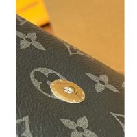 Louis Vuitton LV Unisex Saumur Slingbag Monogram Eclipse Coated Canvas Black Cowhide (9)