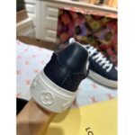 Louis Vuitton LV Unisex Time Out Sneaker Blue Monogram Debossed Denim – Image 7