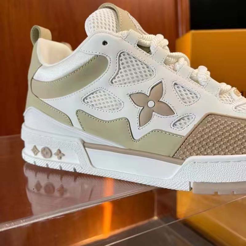 LV TRAINER LOOKALIKE VELCRO STRAP MONOGRAM DENIM WHITE BEIGE BLACK NEW  SNEAKERS SHOES SIZE 9.5 10 43 44 A3 for Sale in Miami, FL - OfferUp