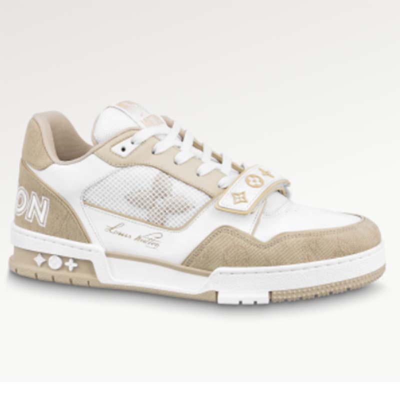 Louis Vuitton LV Monogram Beige Sneaker – Crepslocker