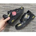 Louis Vuitton LV Unisex Trainer Sneaker Black Printed Calf Leather Rubber Outsole – Bild 7