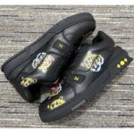 Louis Vuitton LV Unisex Trainer Sneaker Black Printed Calf Leather Rubber Outsole – Bild 5