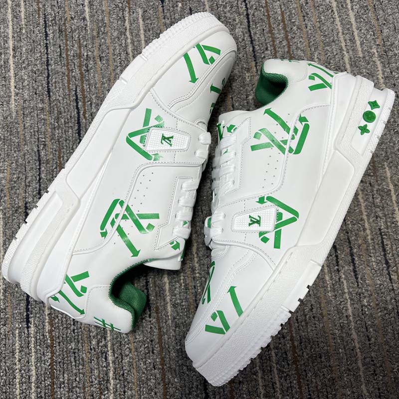 Louis Vuitton LV Trainer '54' White Green Sneaker – Crepslocker