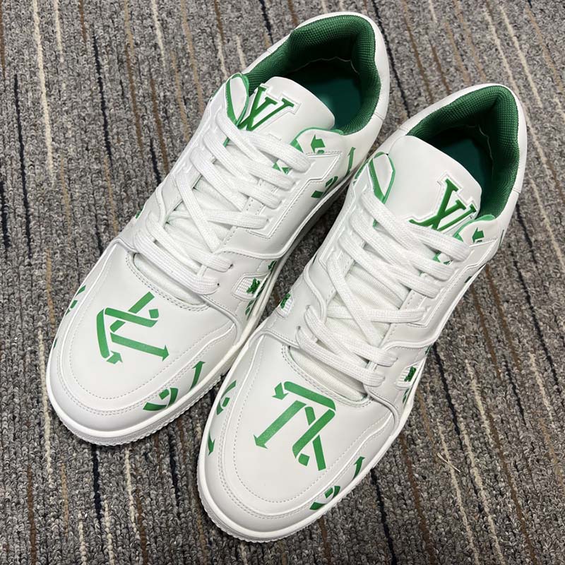 Louis Vuitton LV Trainers Laced Up Sneakers in Green White in Nairobi  Central - Shoes, Toppline Kenya