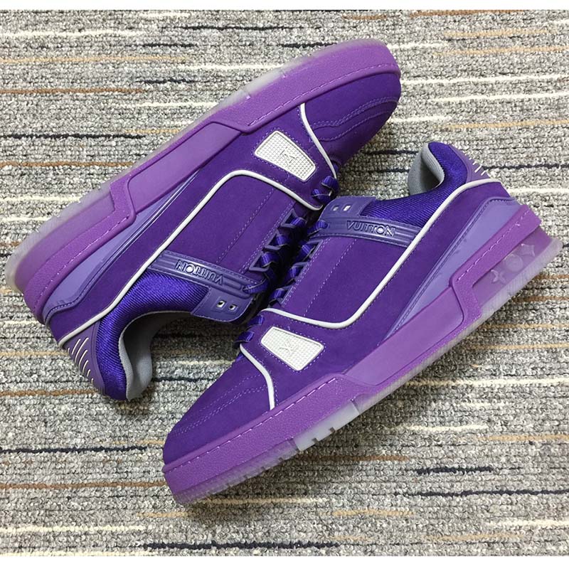 Louis Vuitton Monogram LV Trainer Sneaker, Purple, 06.0