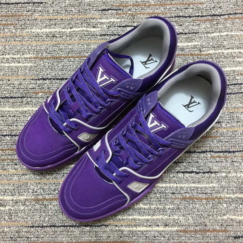 Authentic Louis Vuitton Purple Solid Rubber Shoes on sale at JHROP