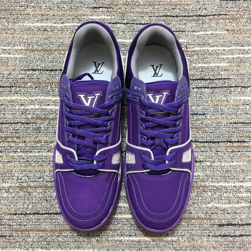 Louis Vuitton Trainer Metallic 'Purple' - UhfmrShops - LOUIS VUITTON LV  SUNSET FLAT COMFORT MULES