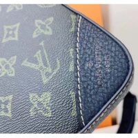 Louis Vuitton LV Unisex Trio Messenger Bag Dark Green Monogram Coated Canvas Cowhide (10)