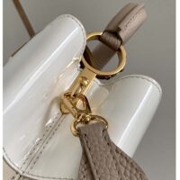 Louis Vuitton LV Women Capucines BB Handbag Beige Taurillon Patent Leather Ssmooth Calfskin (17)