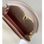 Louis Vuitton LV Women Capucines BB Handbag Beige Taurillon Patent Leather Smooth Calfskin - Bild 10