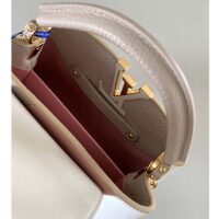 Louis Vuitton LV Women Capucines BB Handbag Beige Taurillon Patent Leather Ssmooth Calfskin (17)