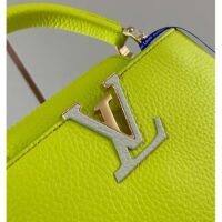 Louis Vuitton LV Women Capucines BB Handbag Cedrat Yellow Crème Nacré Taurillon Leather (5)