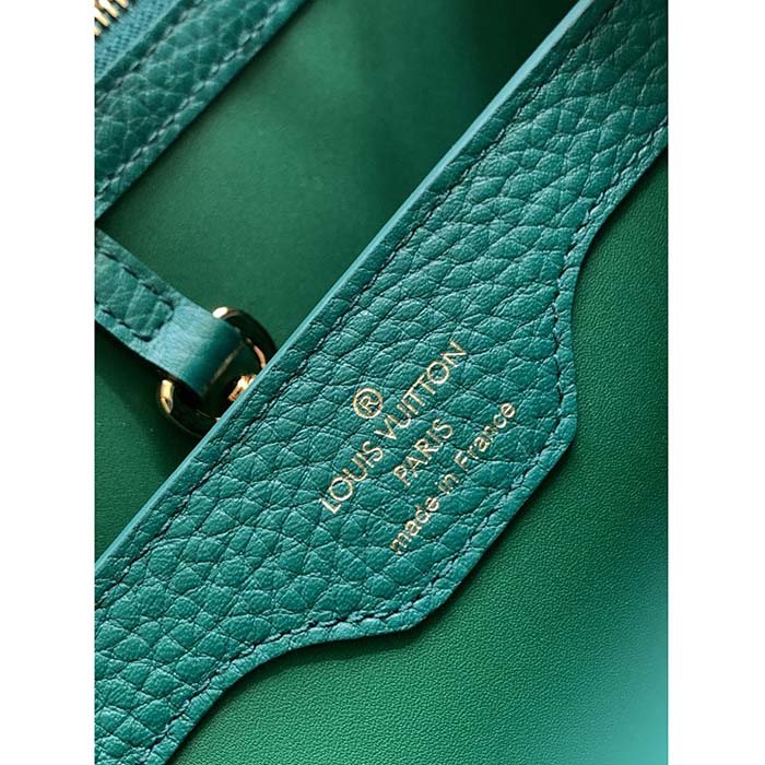 Capucines leather handbag Louis Vuitton Green in Leather - 36502999