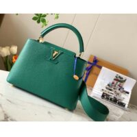 Louis Vuitton LV Women Capucines BB Handbag Emeraude Green Taurillon Leather (2)