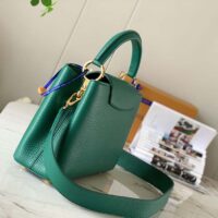 Louis Vuitton LV Women Capucines BB Handbag Emeraude Green Taurillon Leather (2)