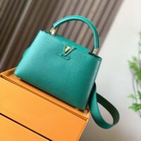 Louis Vuitton LV Women Capucines BB Handbag Emeraude Green Taurillon Leather (2)