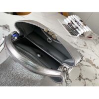 Louis Vuitton LV Women Capucines BB Handbag Etain Metallic Gray Taurillon Leather (8)