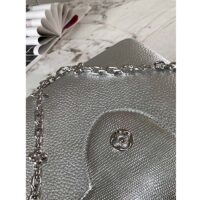 Louis Vuitton LV Women Capucines BB Handbag Etain Metallic Gray Taurillon Leather (8)