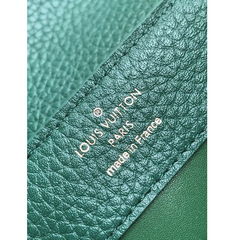 Louis Vuitton Emeraude Green Leather and Python Skin Capucines Mini Bag at  1stDibs