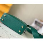 Louis Vuitton LV Women Capucines Mini Handbag Emeraude Green Taurillon Leather Python Skin - immagine 6