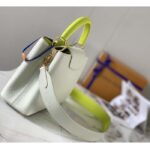 Louis Vuitton LV Women Capucines BB Handbag Snow White Cedrat Santorin Taurillon Leather – Image 6