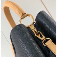 Louis Vuitton LV Women Capucines MM Handbag Black Beige Red Taurillon Leather (8)